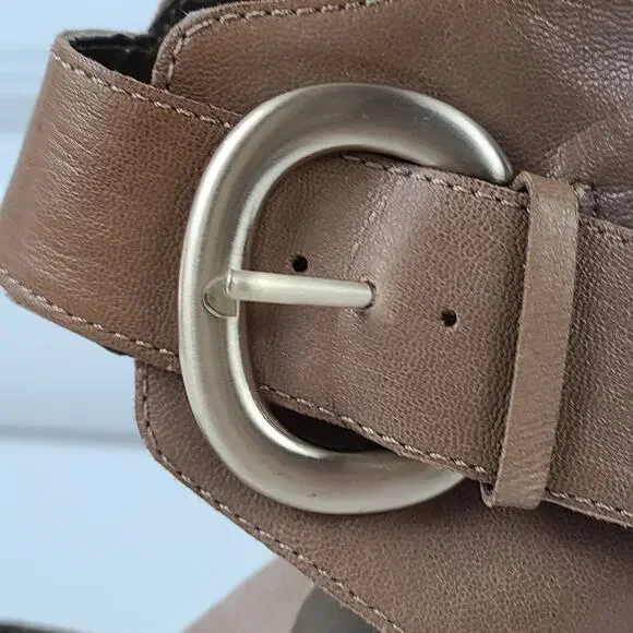 Aerosoles Soundsystem nude peep toe wedge shooties,, 7.5M - Picture 5 of 11